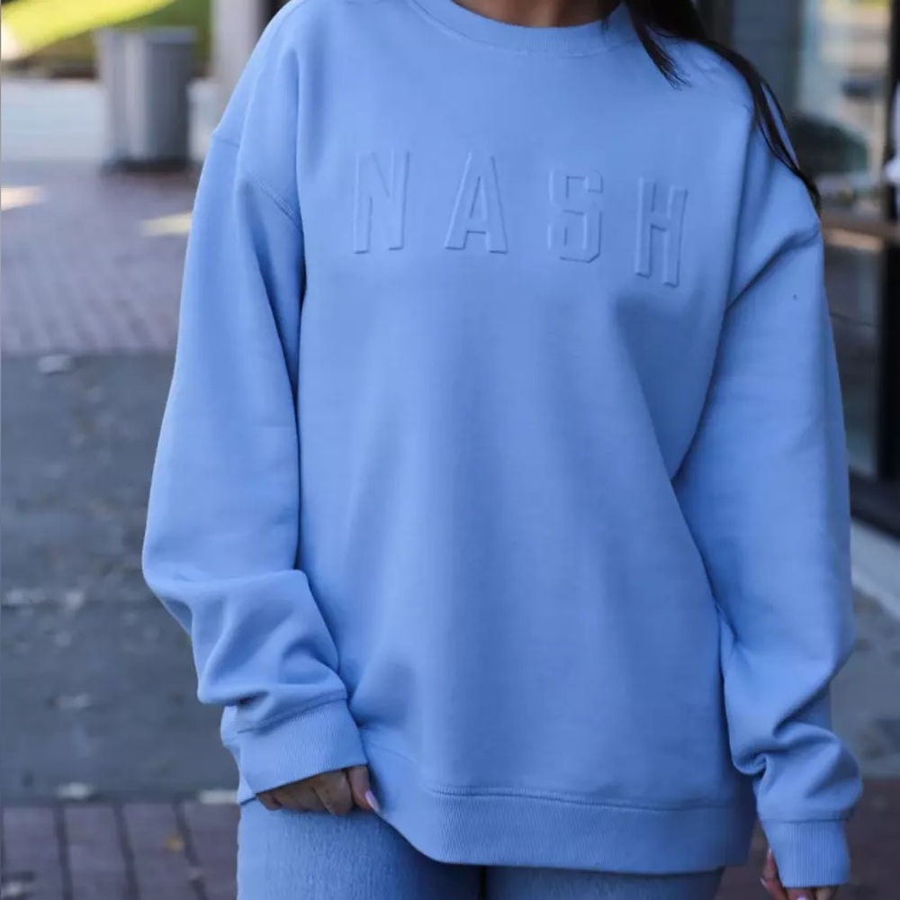 NASH Light Blue Crewneck Sweatshirt Size M/L